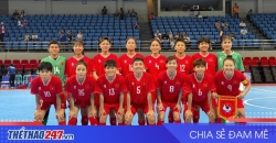 ĐT futsal nữ Việt Nam ngược dòng hạ Myanmar, vào bán kết SEA Games 33