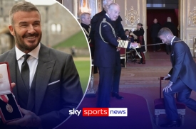 David Beckham được phong tước Hiệp sĩ từ Vua Charles III