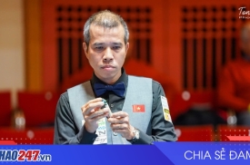 Trần Quyết Chiến dừng bước sớm tại World Cup carom 3 băng Gwangju 2025