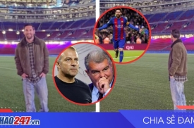 Messi bất ngờ tái xuất Camp Nou, gửi gắm lời hẹn tái ngộ