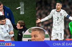 Ronaldo nhận thẻ đỏ, Bồ Đào Nha thua sốc Ireland 0-2 ở VL World Cup