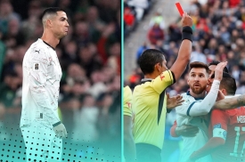 Ronaldo Nhận Thẻ Đỏ Thứ 13, Vượt Messi Gấp 4 Lần Trong Sự Nghiệp