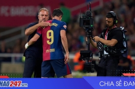 Lewandowski tỏa sáng, Barca đại thắng Bilbao 4-0 tại Camp Nou