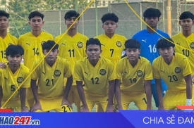 U17 Malaysia thắng Hồng Kông 1-0, giữ ngôi đầu vòng loại U17 châu Á