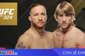 UFC 324: Pimblett vs Gaethje tranh đai tạm thời, McGregor lên tiếng