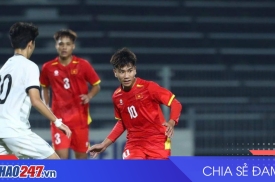 U17 Việt Nam dẫn trước 2-0 U17 Malaysia tại Vòng loại U17 châu Á