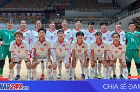 ĐT Futsal nữ Việt Nam hòa Trung Quốc 2-2 trong trận giao hữu SEA Games 33