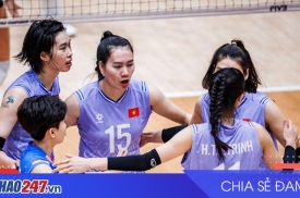 Bóng chuyền nữ SEA Games 33: Việt Nam thắng Myanmar 3-0
