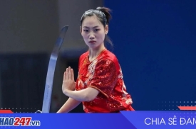 Phương Nhi giành HCB Wushu SEA Games 33 dù nén đau chấn thương