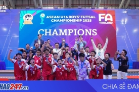 U16 Indonesia Vô Địch AFF Futsal Cup 2025 Sau Chiến Thắng Kịch Tính 4-3 Trước Thái Lan