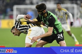 Juventus được dự đoán thắng Sassuolo tại vòng 19 Serie A