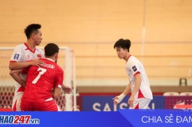 Futsal Việt Nam 2-0 Lebanon: Công Viên lập công chớp nhoáng, mở toang cửa tứ kết