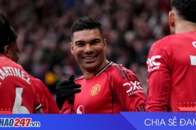 Casemiro rực sáng, nhận giải Cầu thủ xuất sắc nhất vòng đấu Premier League