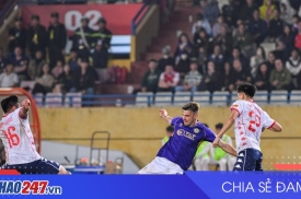 Hà Nội FC hạ gục Hải Phòng 1-0 tại Hàng Đẫy, Fisher lập công