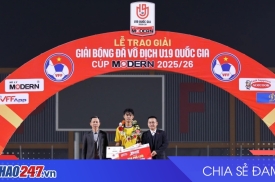 Trung vệ Vua phá lưới U19 Hoàng Minh Hợi được đôn lên đội 1 SLNA