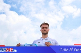 Tiền vệ Kristoffer Normann Hansen rời Nam Định, gia nhập Dalian K’un City