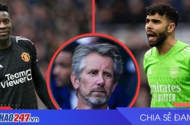 Edwin van der Sar gây tranh cãi với nhận định thủ môn Raya, Onana