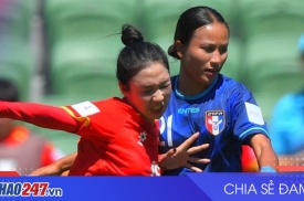 ĐT nữ Việt Nam thua Đài Bắc Trung Hoa 0-1 tại VCK Asian Cup 2026