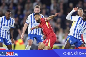 Liverpool ngược dòng hạ Brighton 2-1 tại Premier League ngày 21/3