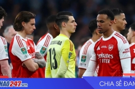 Arsenal thua Man City 0-2 Carabao Cup: CĐV lo ngại 