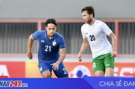 Vòng loại Asian Cup 2027: Thái Lan quyết thắng Turkmenistan