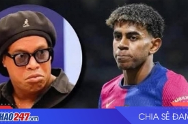 Ronaldinho khen ngợi Lamine Yamal xứng đáng với áo số 10 Barcelona