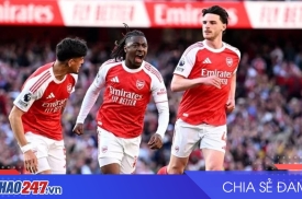 Arsenal đại thắng Fulham 3-0, nới rộng cách biệt với Man City