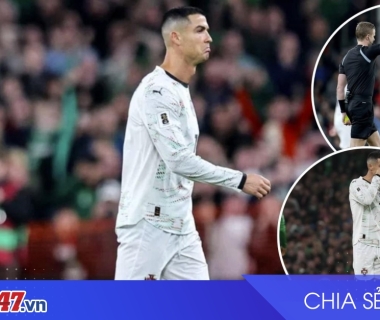 Thẻ đỏ lịch sử của Ronaldo khiến Bồ Đào Nha thua Ireland 0-2