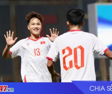 U17 Việt Nam dẫn đầu bảng C Vòng loại U17 châu Á 2026 sau hai trận thắng hủy diệt