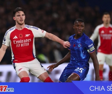 Chelsea đánh bại Arsenal 2-1 trong trận derby ngày 30/11/2025