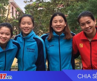 3 chị em Nguyễn Thị Mỹ Trang cùng đội tuyển vật nữ Việt Nam dự SEA Games 33