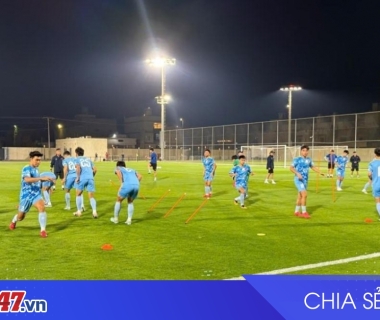 U23 Việt Nam tập buổi đầu tiên tại Ả Rập Xê Út, Thanh Nhàn chấn thương