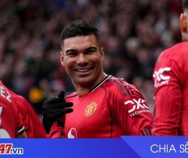 Casemiro rực sáng, nhận giải Cầu thủ xuất sắc nhất vòng đấu Premier League