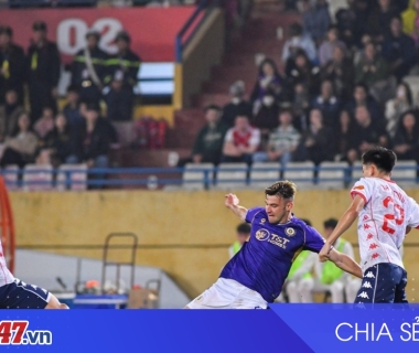 Hà Nội FC hạ gục Hải Phòng 1-0 tại Hàng Đẫy, Fisher lập công