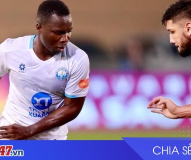 Tiền đạo Chadrac Akolo chính thức ra mắt Nam Định tại V-League