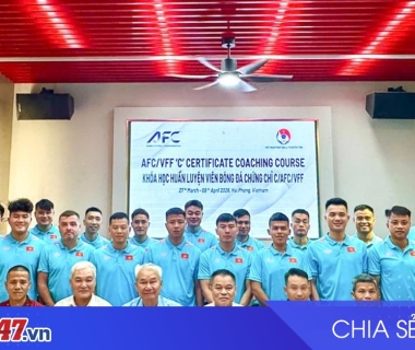 Khai giảng khóa HLV chứng chỉ C/AFC/VFF 2026 tại Hải Phòng