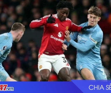 MU giành chiến thắng 3-1 trước Nottingham Forest tại Ngoại hạng Anh