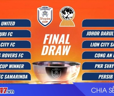 Kết quả bốc thăm Shopee Cup 2026/27: CAHN đối mặt bảng đấu khó khăn
