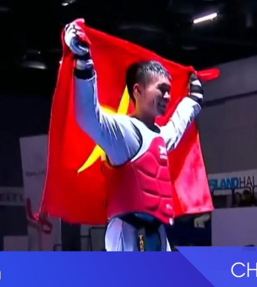 Nguyễn Hồng Trọng giành HCV Taekwondo 54kg nam tại SEA Games 33
