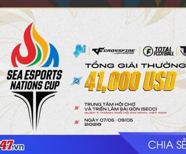 Việt Nam Đăng Cai SEA Esports Nations Cup Mùa Đầu Tiên tại TP.HCM