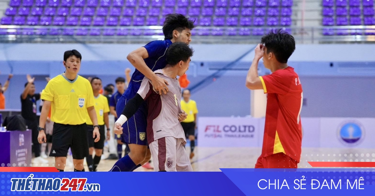 Đội tuyển U19 Futsal Việt Nam thi đấu tại Giải U19 Futsal Đ&ocirc;ng Nam &Aacute; 2025